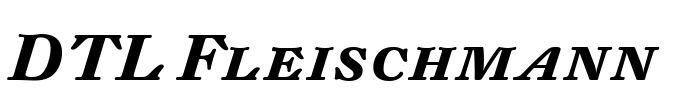 DTL Fleischmann Font Image