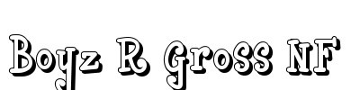 Boyz R Gross NF Font Image
