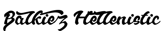Balkiez Hellenistic Font Image