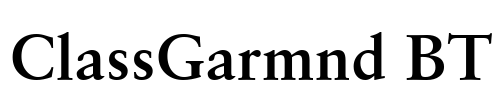 ClassGarmnd BT Font Image