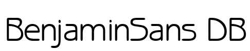 BenjaminSans DB Font Image
