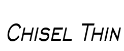 Chisel Thin Font Image