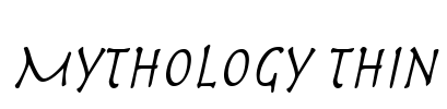 Mythology Thin Font Image