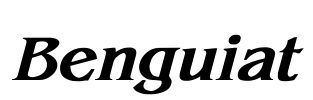 Benguiat Font Image
