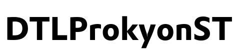 DTLProkyonST Font Image