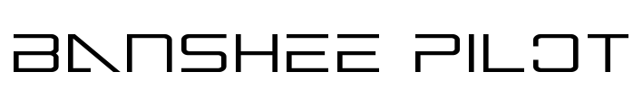 Banshee Pilot Font Image