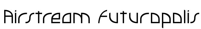 Airstream Futuropolis Font Image
