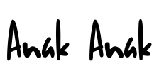 Anak Anak Font Image