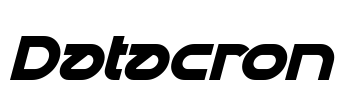 Datacron Font Image