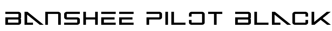Banshee Pilot Black Font Image