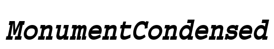 MonumentCondensed Font Image