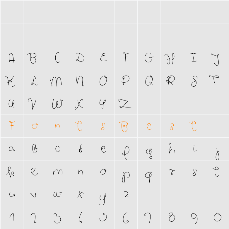 Chickpeas Demo Character Map