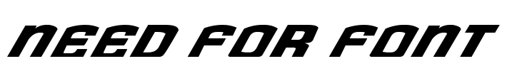 Need for Font Font Image