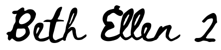 Beth Ellen 2 Font Image