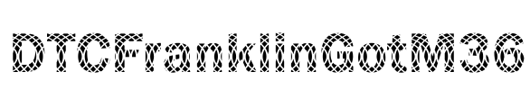 DTCFranklinGotM36 Font Image