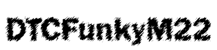 DTCFunkyM22 Font Image