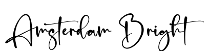 Amsterdam Bright Font Image