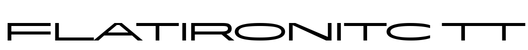 FlatironITC TT Font Image