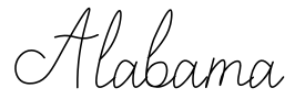 Alabama Font Image