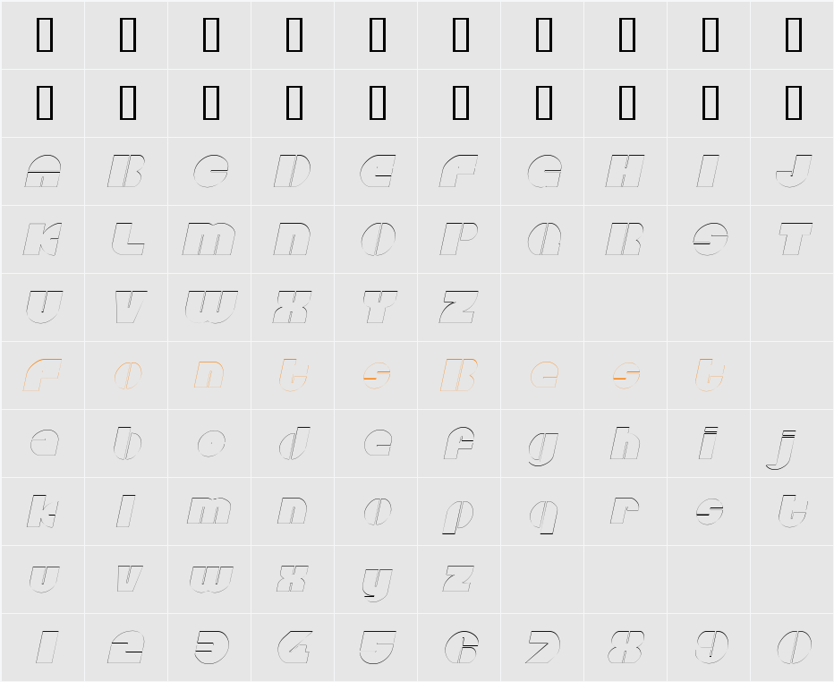 CircularSawOutline Character Map