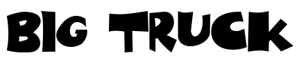 Big Truck Font Image