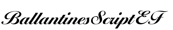 BallantinesScriptEF Font Image