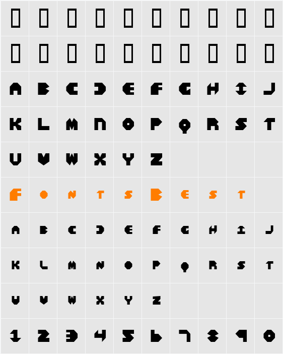 JI-Faller Character Map