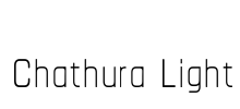 Chathura Light Font Image