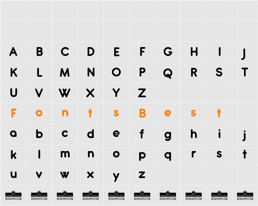 Antipasto Pro Bold Character Map