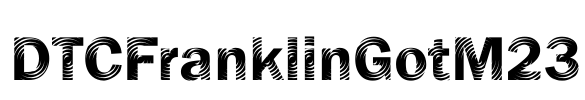 DTCFranklinGotM23 Font Image