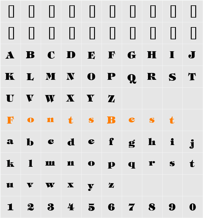 DSE KrungKaSame Character Map