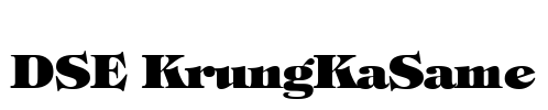 DSE KrungKaSame Font Image