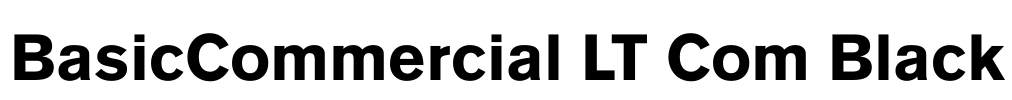 BasicCommercial LT Com Black Font Image