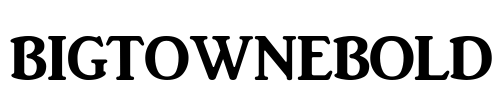 BigtowneBold Font Image