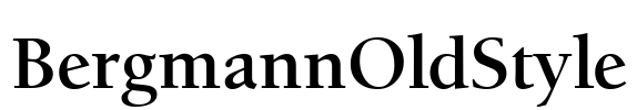 BergmannOldStyle Font Image