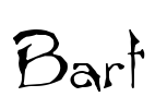 Bart Font Image