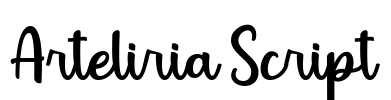 Arteliria Script Font Image