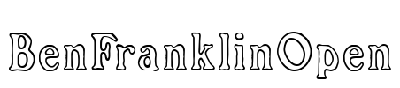 BenFranklinOpen Font Image