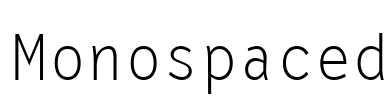 Monospaced Font Image