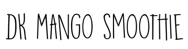 DK Mango Smoothie Font Image