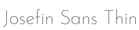 Josefin Sans Thin