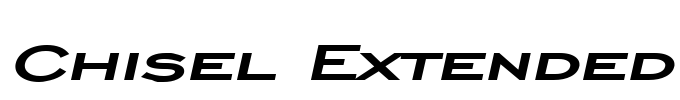 Chisel Extended Font Image