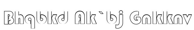Circle Black Hollow Font Image