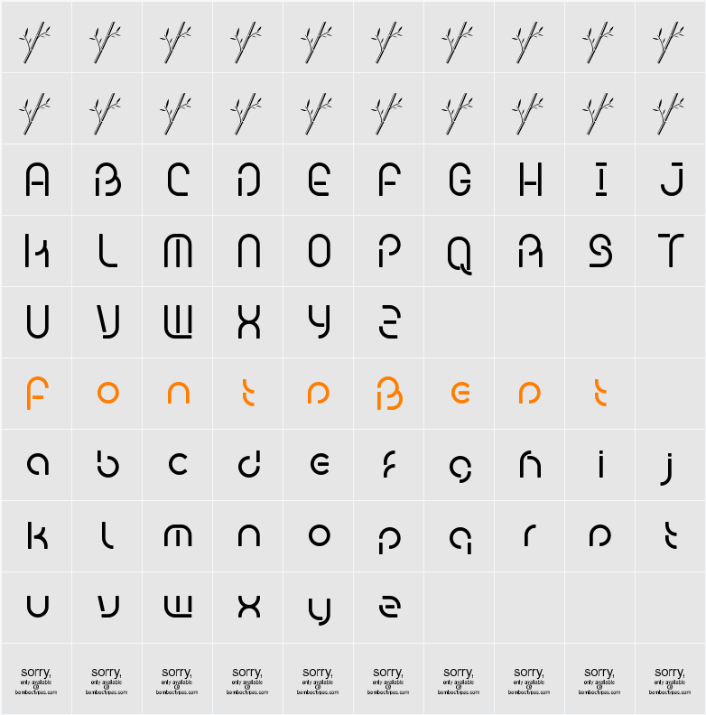 Bambhout_trial Character Map