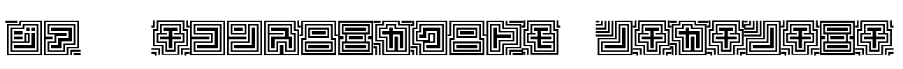 D3 Labyrinthism katakana Font Image