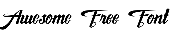 Awesome Free Font