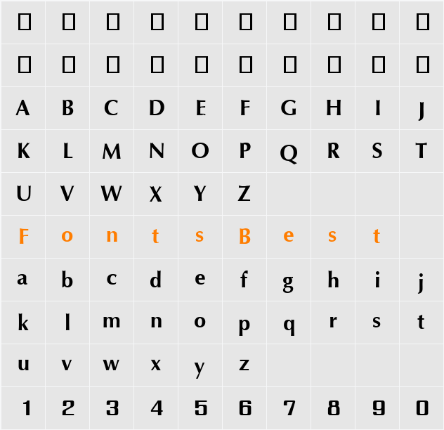 Iris News Character Map