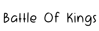 Battle Of Kings Font Image