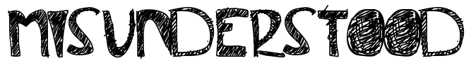 Misunderstood Font Image