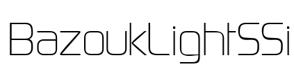 BazoukLightSSi Font Image